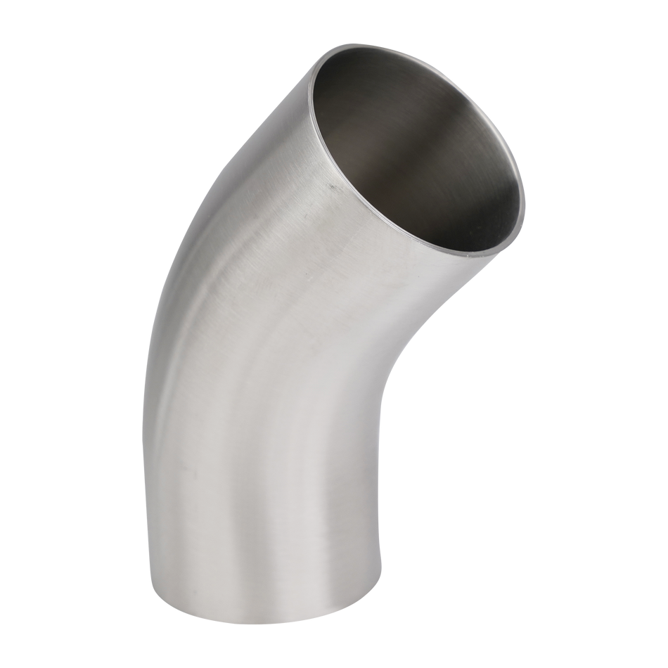 Sanitary 45 Degree Tube Bend Long Radius Weld Ends