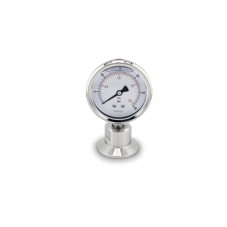 Pressure Gauge 0-30 PSI (1.5" TC)