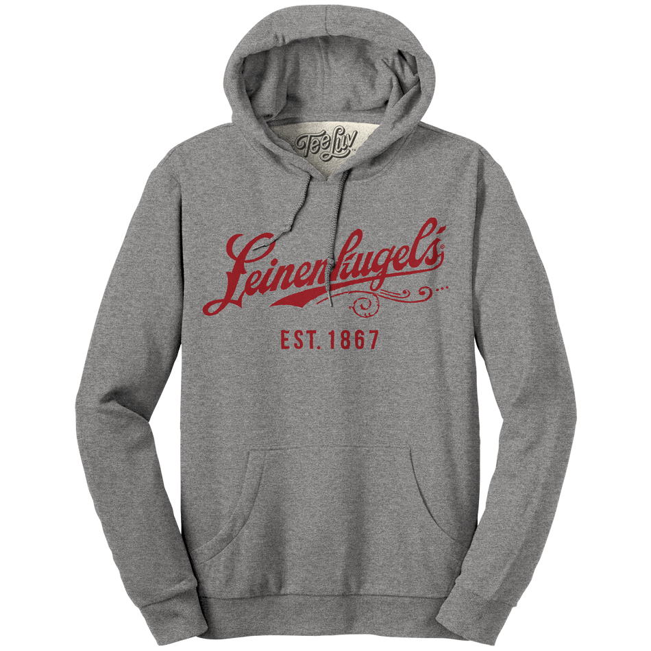 Leinenkugel's Beer Logo Pullover Hooded Sweatshirt - Gray
