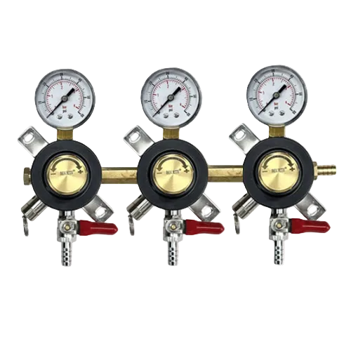 Bev Rite CO2 Secondary Regulator, 3 Way