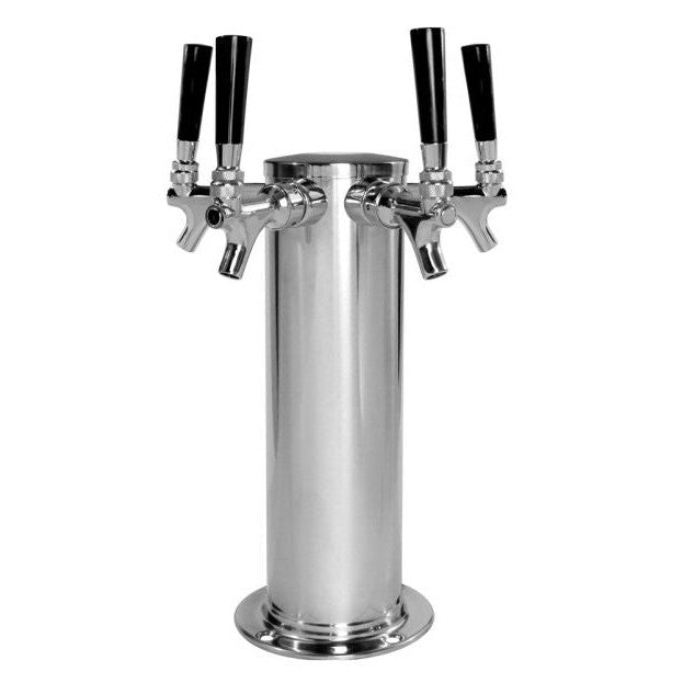 Four Faucet 4" Column Tower - All SS304 Contact 4" Column Tower