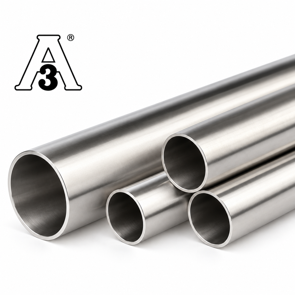 1" OD x 1-20 ft Custom-Cut Stainless Steel 304/316 Sanitary Tubing | 0.065" Wall Thickness